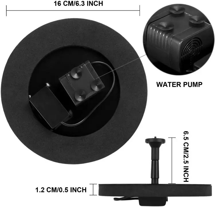 Bez baterija, struje ili bilo kakvih troškova, solarna fontana je jednostavan a efektan dodatak svakoj bašti ili dvorištu.