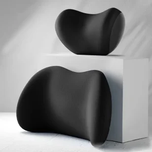 Poboljšajte udobnost tokom putovanja uz komplet ergonomskih jastuka za vožnju. Pruža optimalnu potporu vratu i donjem delu leđa.