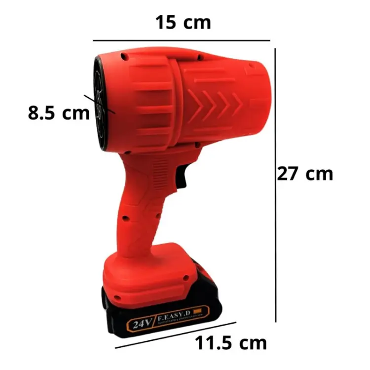 Praktičan i snažan baterijski duvač namenjen je brzom i efikasnom uklanjanju lišća, prašine i sitnih nečistoća iz dvorišta, terase, garaže i radnih površina.