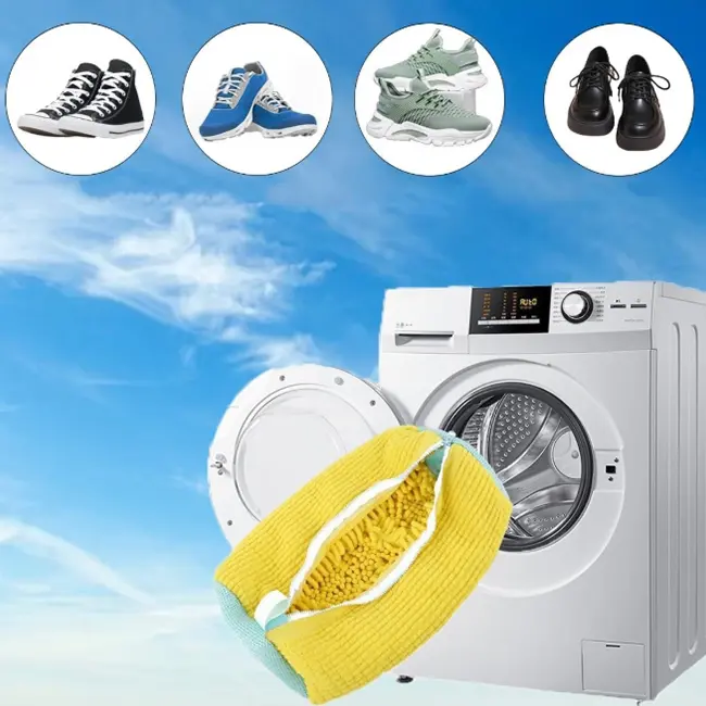 Ova specijalna torba za pranje sa hiljadama mekanih vlakana temeljno čisti obuću u mašini, štiteći je od grebanja, deformacija i oštećenja bubnja.
